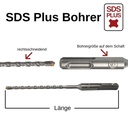 Hamerboor voor SDS-PLUS 4-snijders Ø 6,0mm x 160mm lengte-0