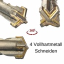 Hamerboor voor SDS-PLUS 4-snijders Ø 14,0mm x 160mm lengte-1