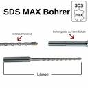 Hamerboor voor SDS-MAX 4-snijders Ø 20, 0mm x 320mm lengte-0