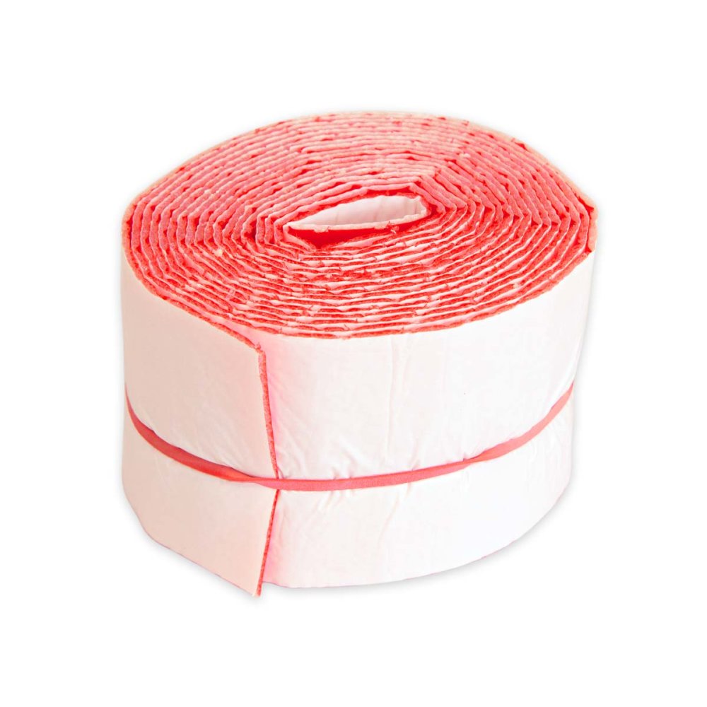 NMC Zelfklevende tape met PE-beschermfolie, CLIMAFLEX STABIL, BxDxL:100 x 2 x 3600, Rood-0