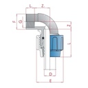 PP PE Buis Fitting 90° Hoek 20 x 3/4" IG-0