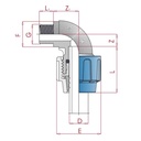 PP PE Buis Koppeling 90° Hoek 20 x 1/2" AG-0