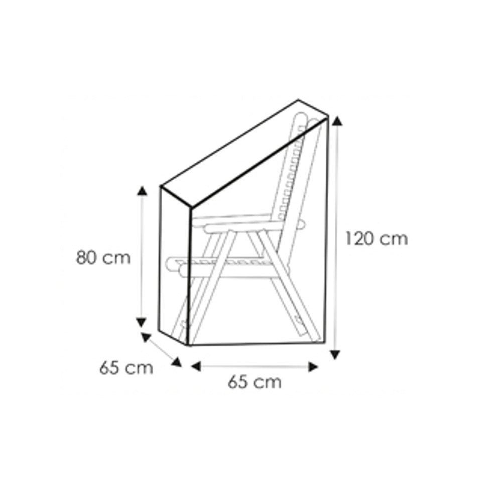 Transparante verstelbare stoelhoes, ca.65x65x120/80-0