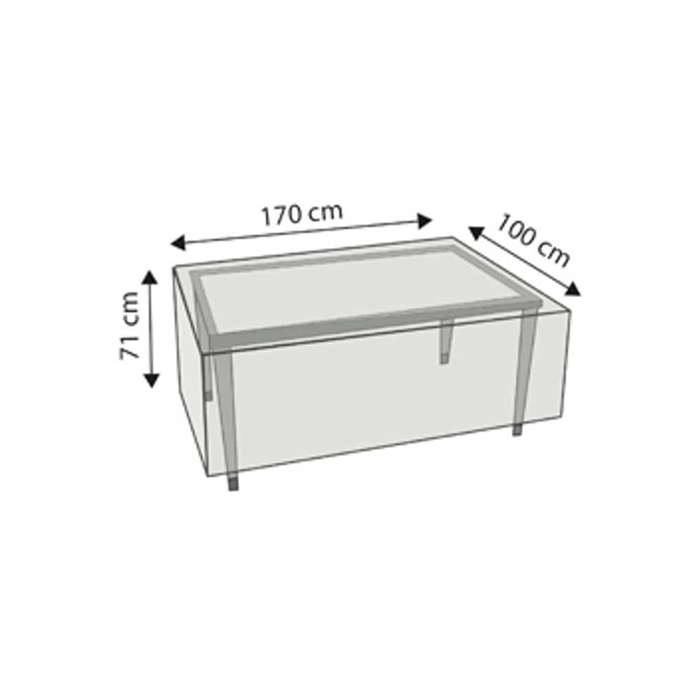 Beschermhoes Deluxe rechthoekige tafel, ca.170x100x71-0