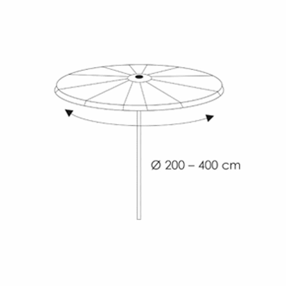 Beschermhoes Deluxe Vrijhangende Parasol, ca.64x250-0