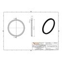 KG Vervangende lipafdichtring DN/OD 110 (KG PVC)-1