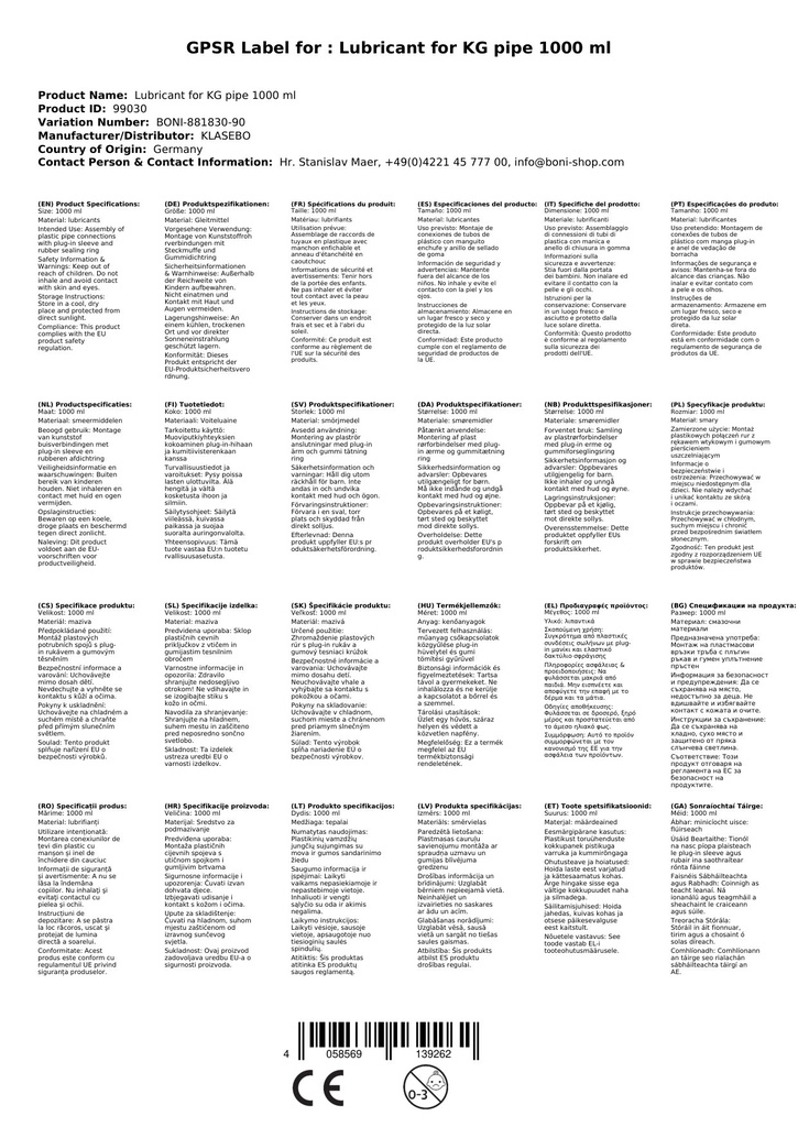 Smeermiddel voor KG-buis 1000 ml-0