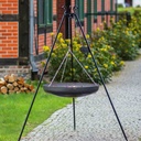 Wok op driepoot van natuurstaal 180 cm - 60 cm diameter-1