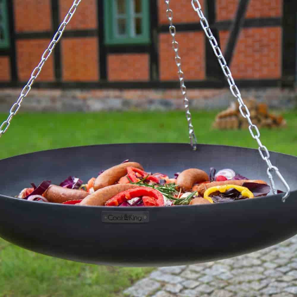 Wok op driepoot van natuurstaal 180 cm - 70 cm diameter-2