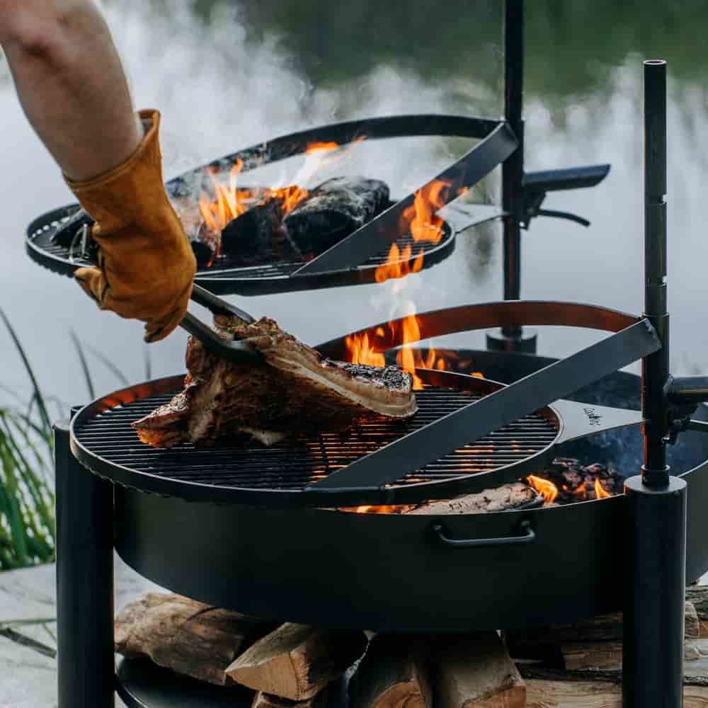 Grillplaat 50 cm van natuurstaal voor vuurschalen "MONTANA X" en "BANDITO"-3