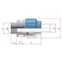 PP PE Rohr Verschraubung Kupplung 25 x 1/2" IG-0