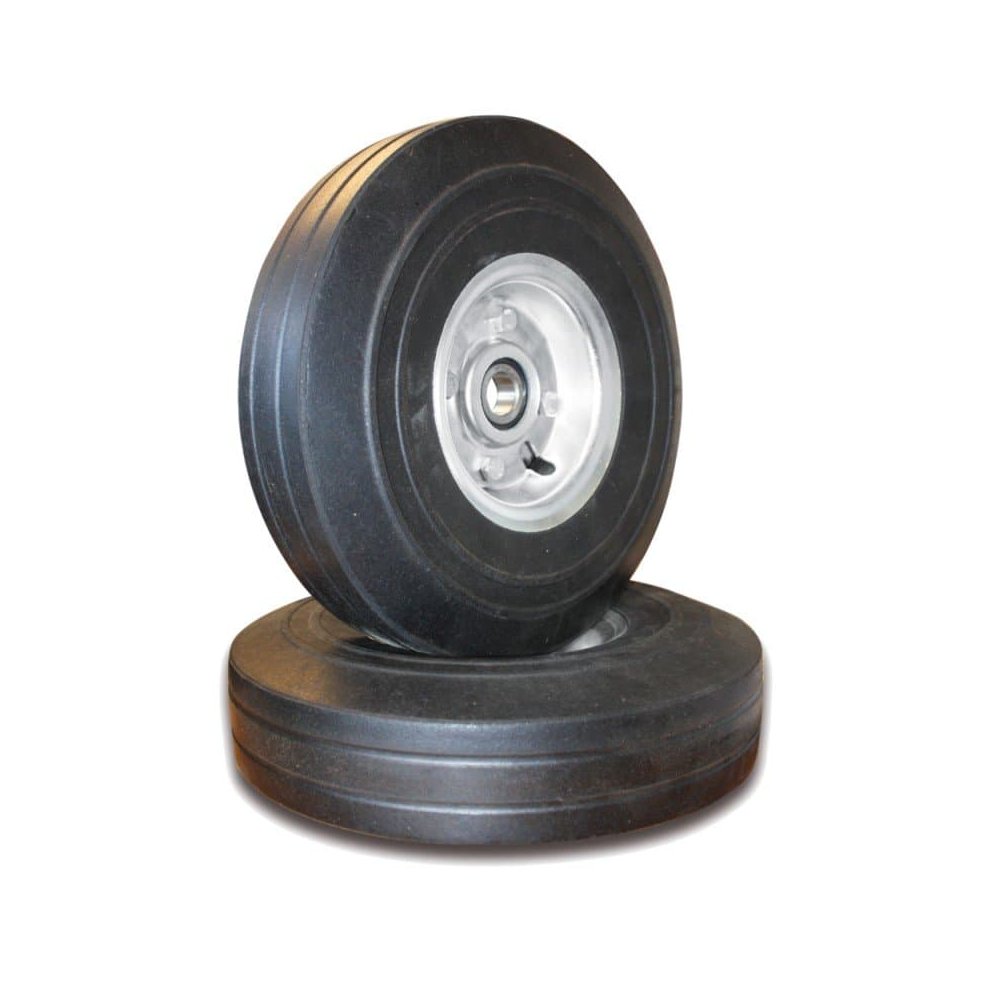 Vatenwagen 250 kg met 1 steun-zwenkwiel massief rubber wielen 735 x 1445 x 870 mm-0