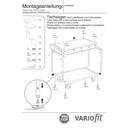 Tafelwagen 250 kg met 2 afsluitbare lades hoge duwbeugel + EasySTOP-0