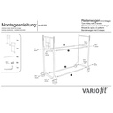 Bandenwagen 300 kg met 2 verdiepingen thermoplastische rubberen banden 1205 x 780 x 1430 mm-1