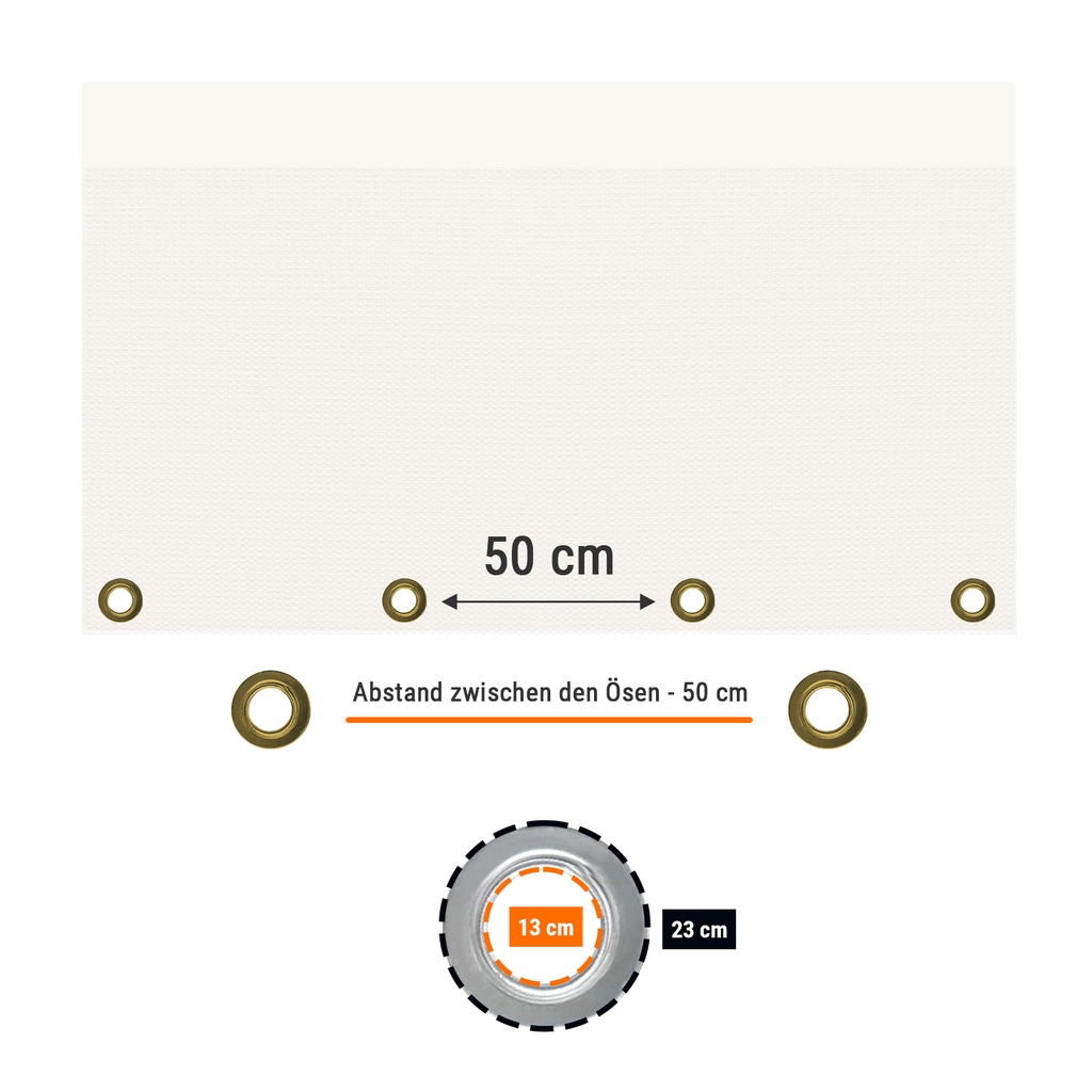 280 g/m² wit 2 x 3 (6m²) afdekzeil-2