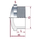 PVC-U Stop AG 1/2" PN10-0