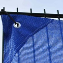 blaues Bauzaunnetz 1,80m x 3,45m-0