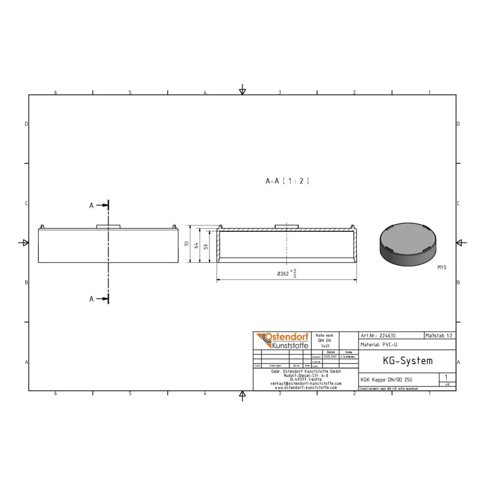 KGK Kappe DN/OD 250-1