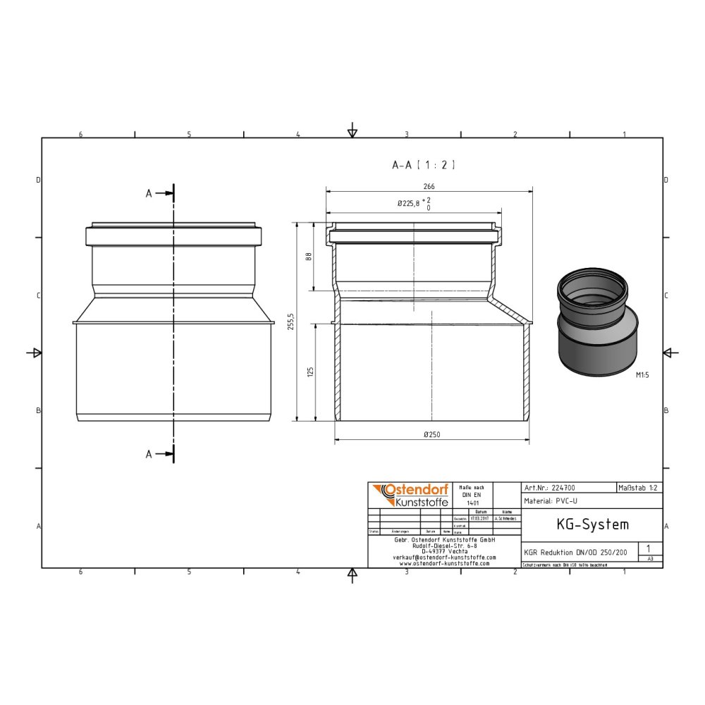 KGR Reductie DN/OD 250/200-0