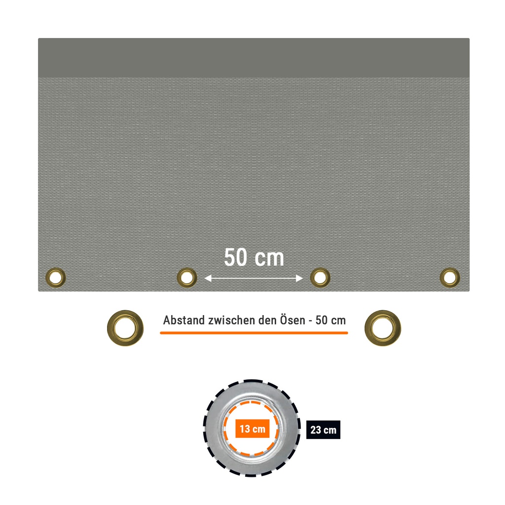 280 g/m² grijs 2 x 3 (6m²) afdekzeil-2