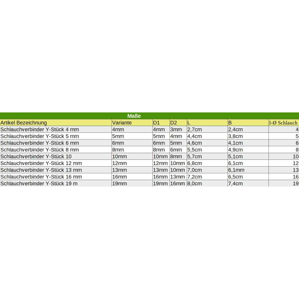 Slangverbinder Kunststof Y-Stuk 4 mm-1