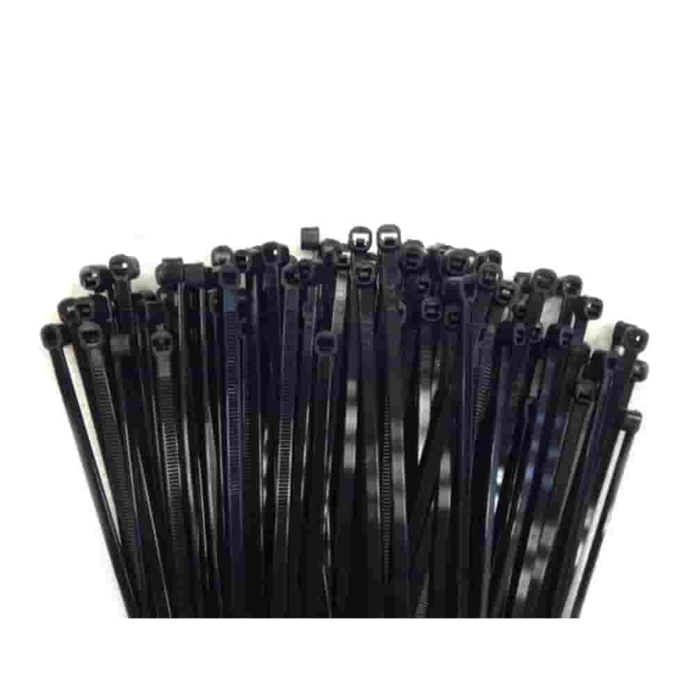 100 Kabelbinders 370x4, 8mm zwart (UV-gestabiliseerd) PA6.6