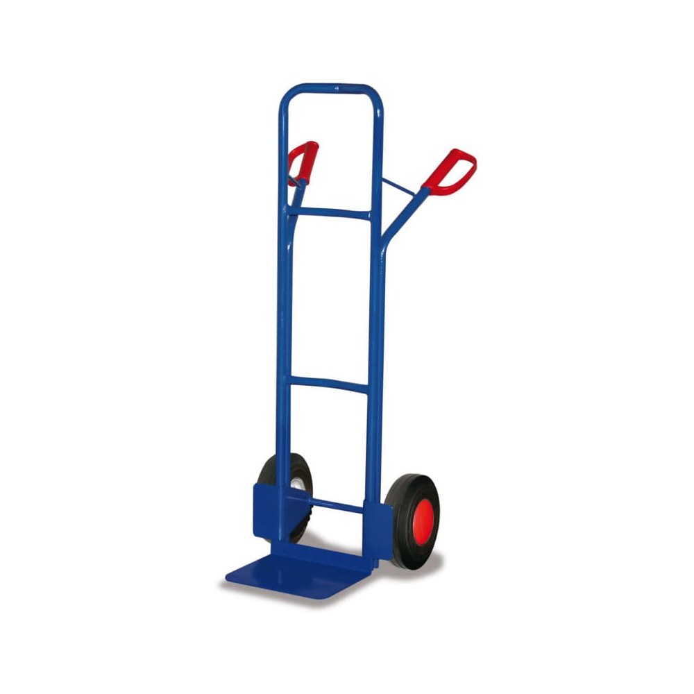 Stalen buis steekwagen 250 kg met massief rubber banden 570 x 585 x 1310 mm