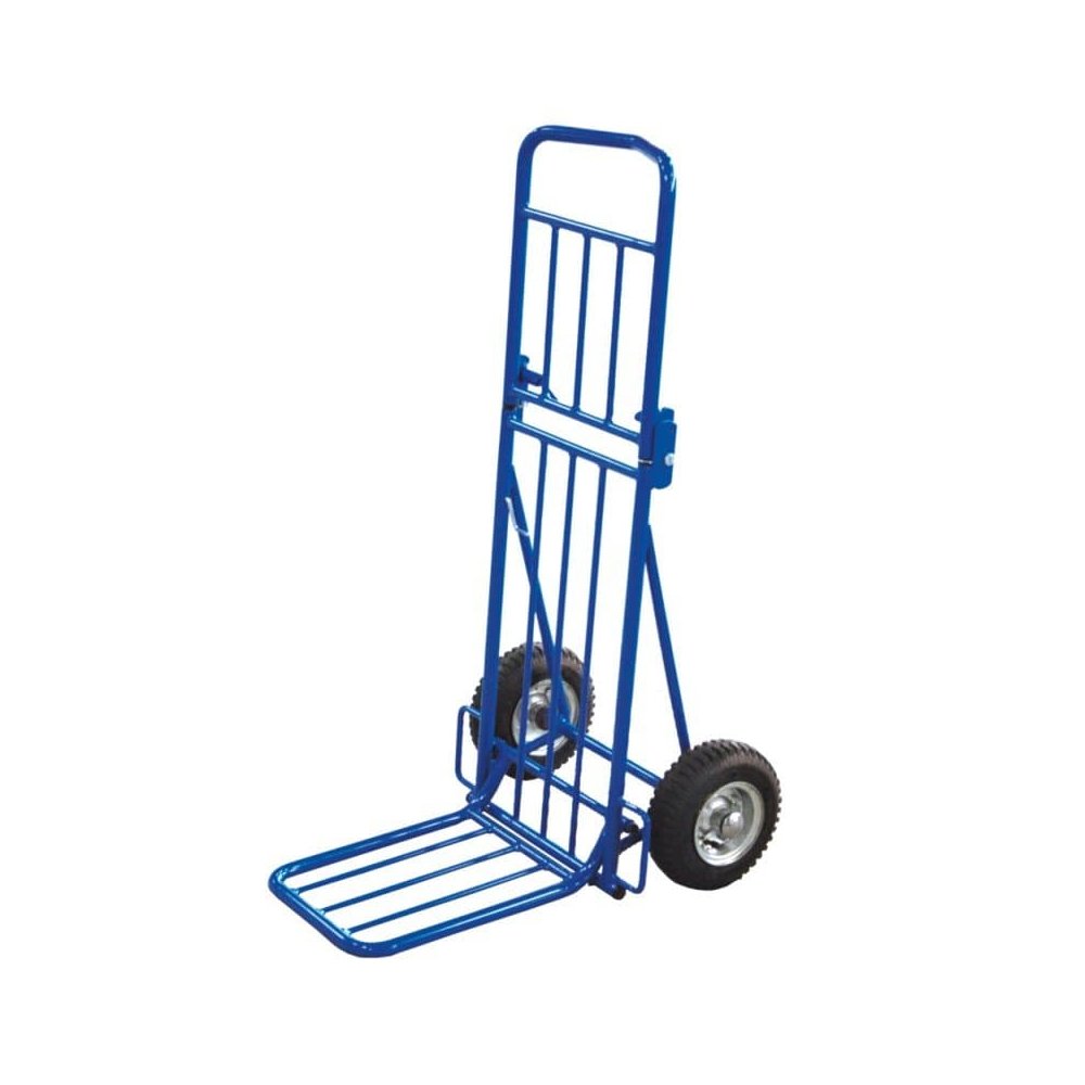 Pakketroller 100 kg 2-delig opvouwbaar Luchtbanden 490 x 635 x 1025 mm