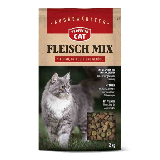 [BONI-42678-2] Kattenvoer Perfecto Cat Classic Vlees-Mix 2kg