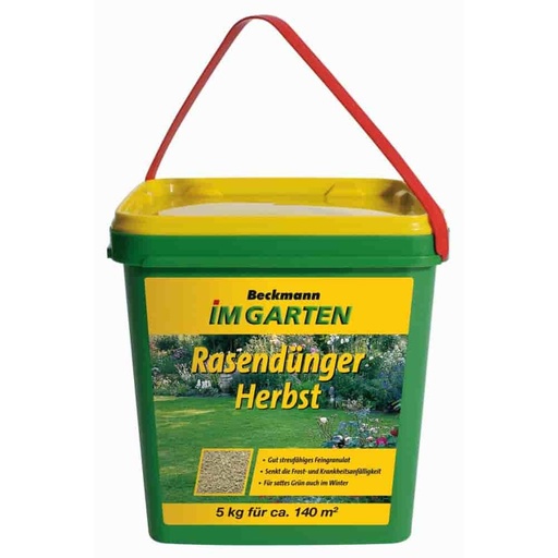 [BONI-boni1005] 5 kg Herfst gazonmeststof Beckmann NPK-6+5+12 voor ca. 140m²