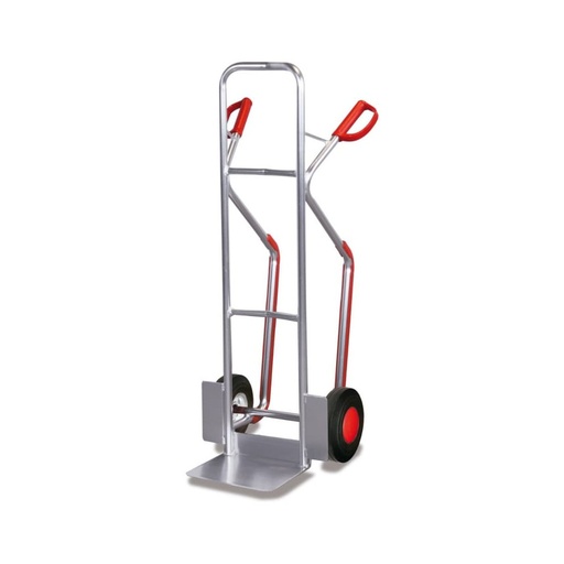 [BONI-ap-710.006] Alu-Sackkar 200 kg met glijders Volrubberbanden 570 x 615 x 1300 mm