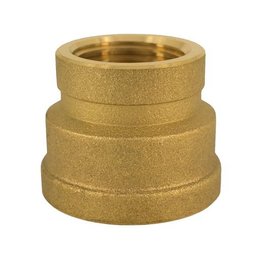 [BONI-42369K] Draadfitting Messing Koppeling gereduceerd 1/2" IG x 3/8" IG