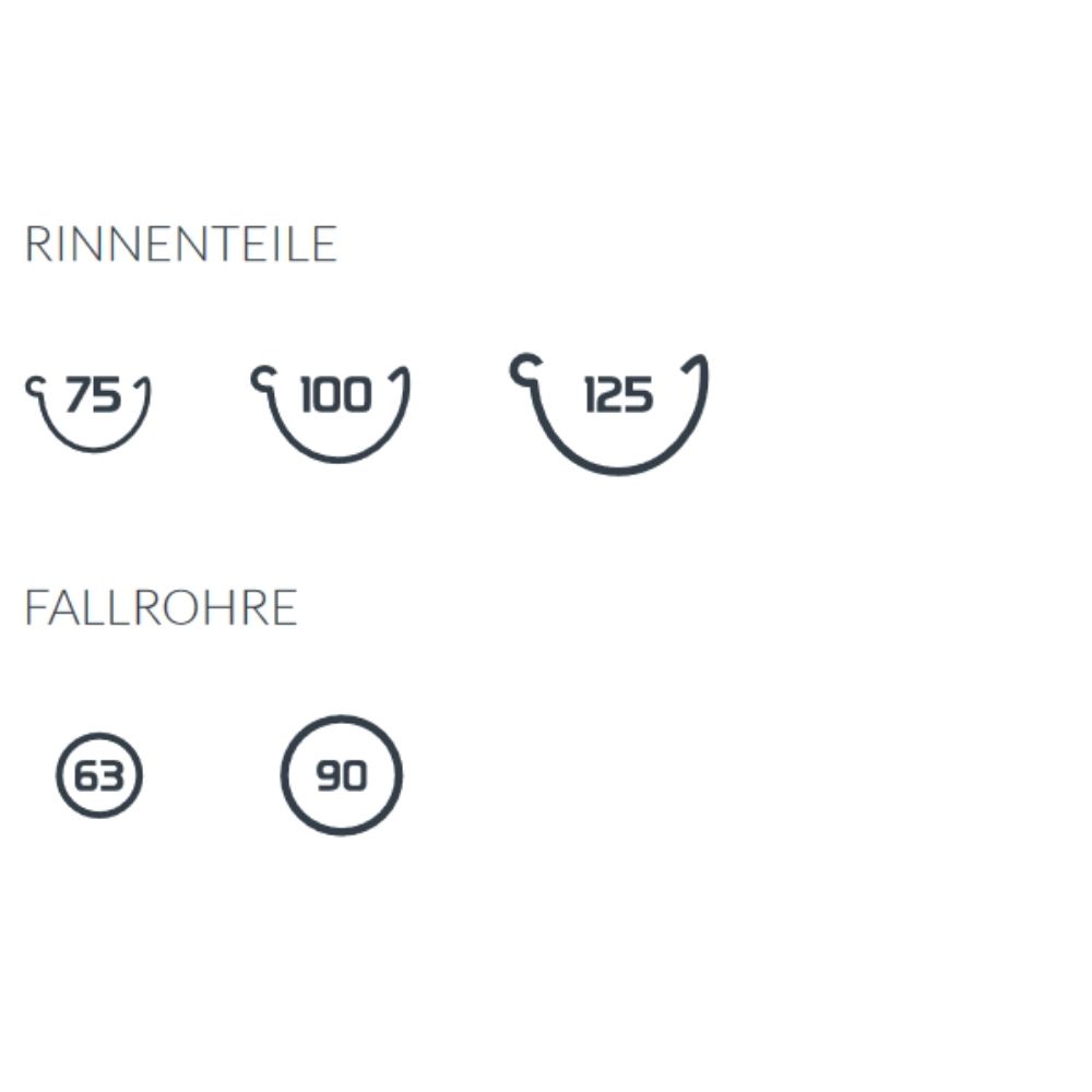 Regenpijpkap rechts bruin Systeem 100-4